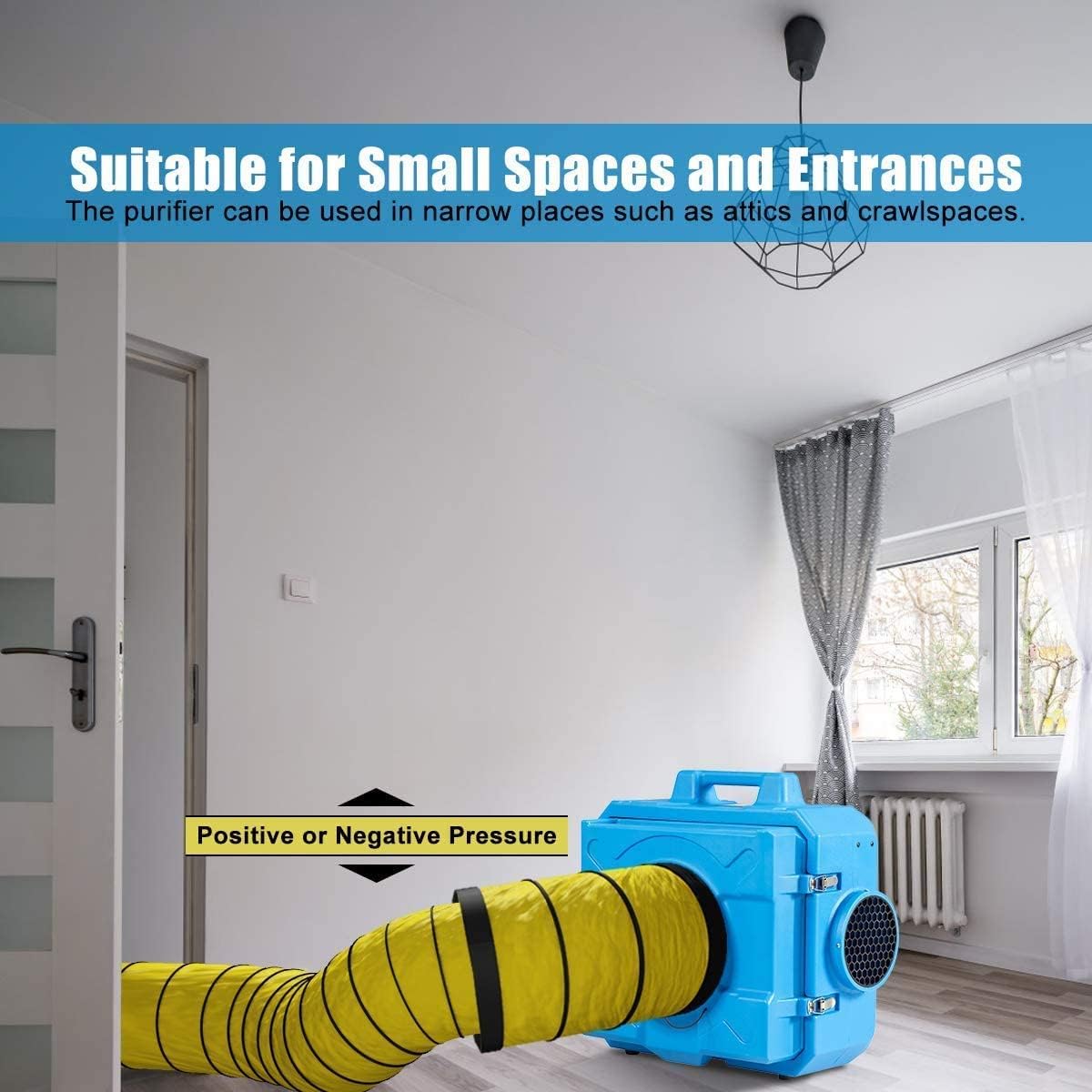 Goplus HEPA Heavy Duty Air Purifier, Industrial Commercial Air Scrubber, Air Filtration System Air Cleaner