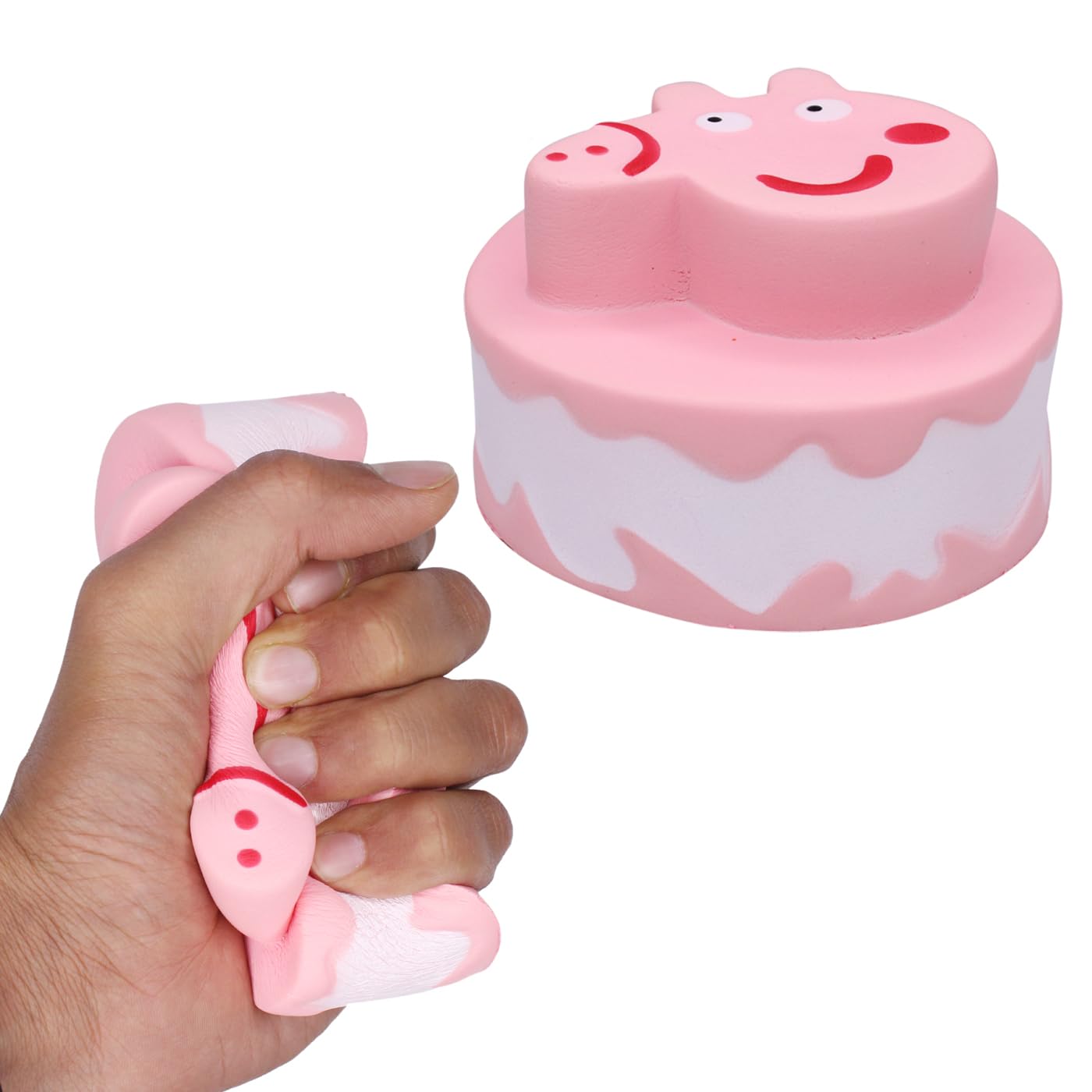 LEYSIN Fake Food Realistic Artificial Cake Toy Round Shape Pink Pig Birthday Foam Cake Toy for Kids Pack of 1 (B0D267GXZR) Amazon Price History, Amazon Price Tracker