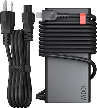 100W Charger Compatible with Mac Book Pro/Air 16, 15, 14, 13 Inch 2026 2025 2024, Power Adapter for Lenovo Thinkpad Yoga Chromebook, HP, Dell, Acer, Asus, Google and All USB Type C Devices