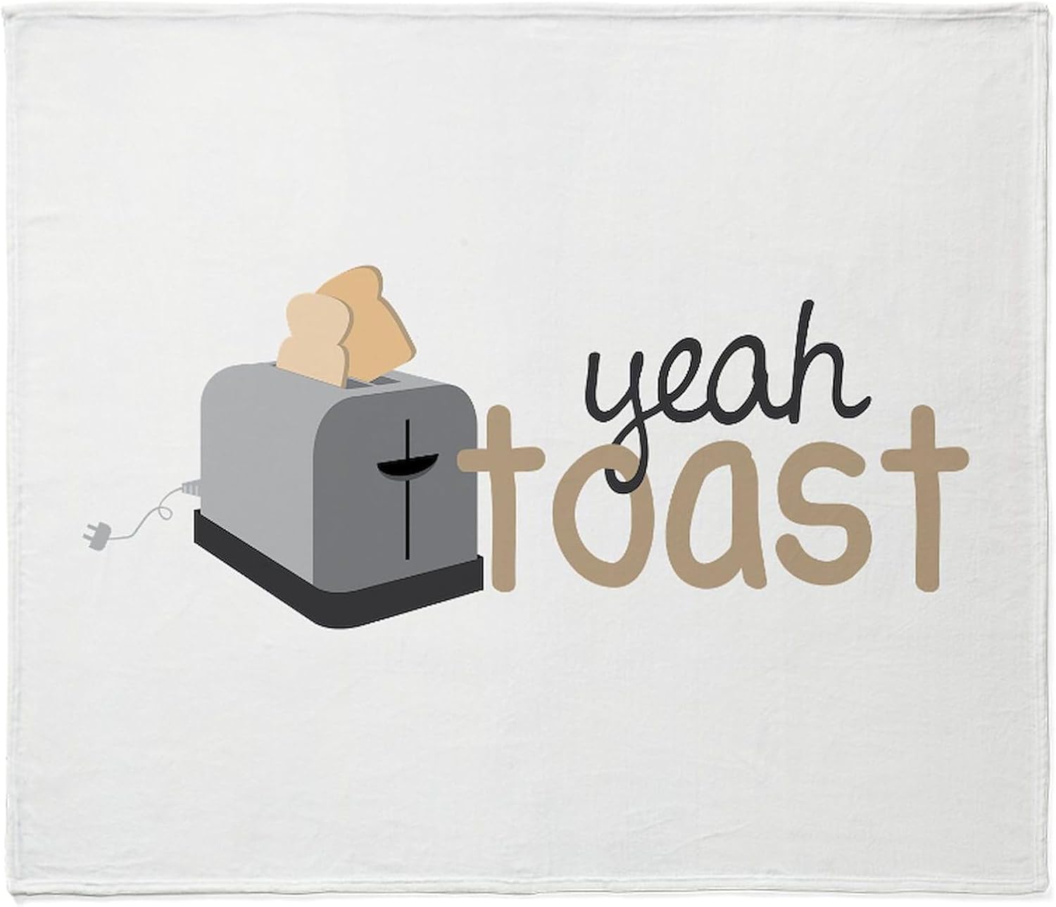CafePress Yeah Toast Throw Blanket Super Soft Fleece Plush Throw Blanket, 60"x50"