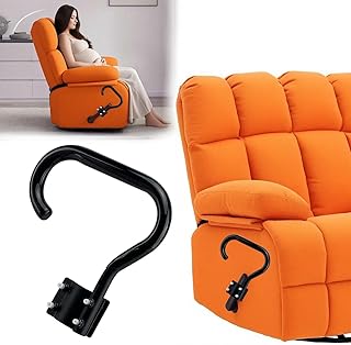 Chanvoo Recliner Handle Extender for Elderly - Heavy Duty Steel with Adjustable Padded Grip, Ergonomic Design for Lazy Boy & Wooden Recliners, Easy Install