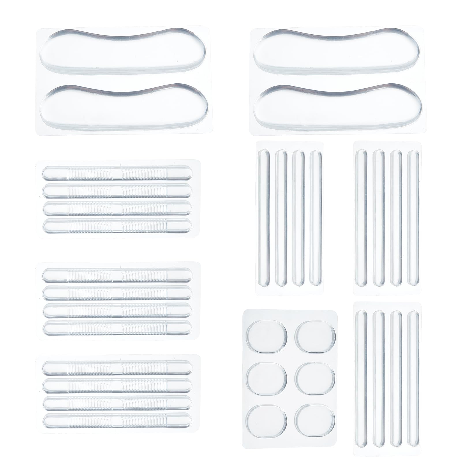 NICENEEDED 34 Uds Tira de Inserciones de Cojín de Tacón Alto, Almohadillas de Agarre para Zapatos Tipo Cabestrillo para Espaldas de Sandalias, Cojín Antideslizante para Correa de Zapato.