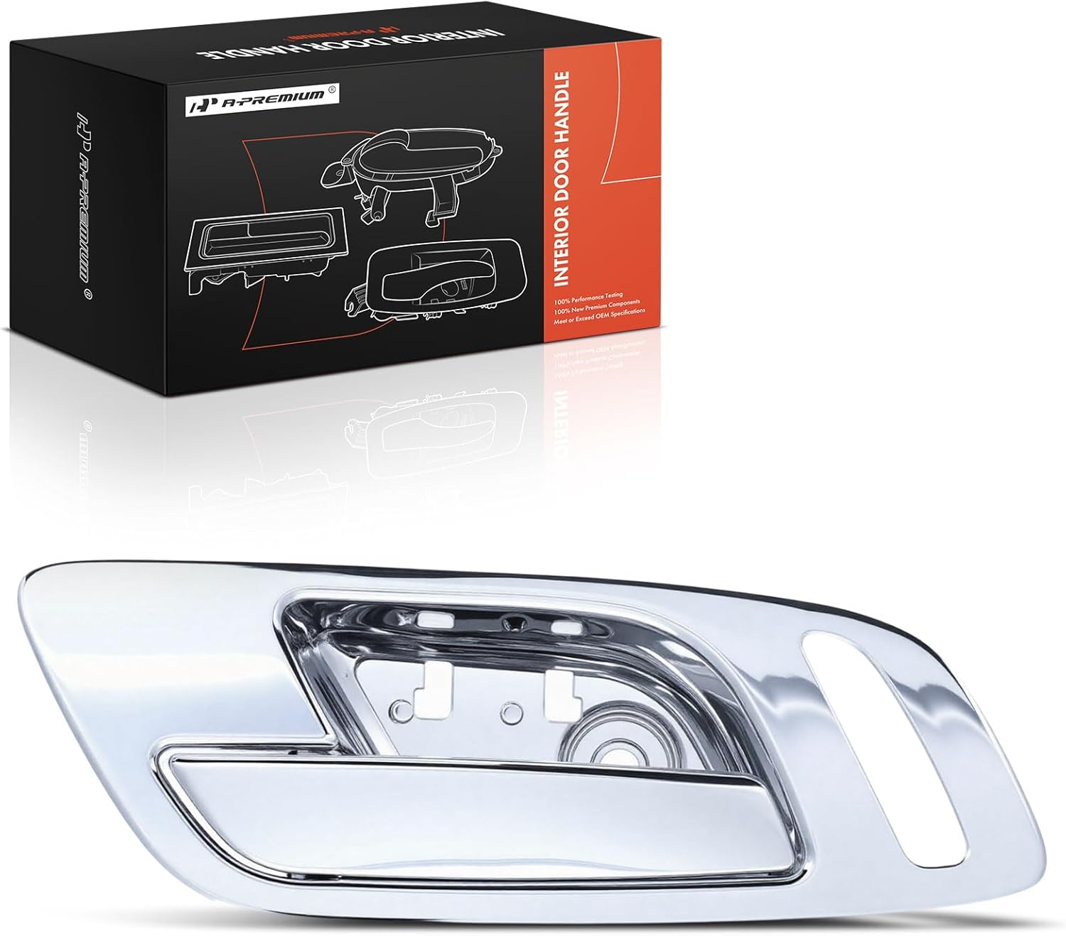 A-Premium Front Left Driver Interior Door Handle Compatible with Cadillac Escalade 2007-2013, Silver