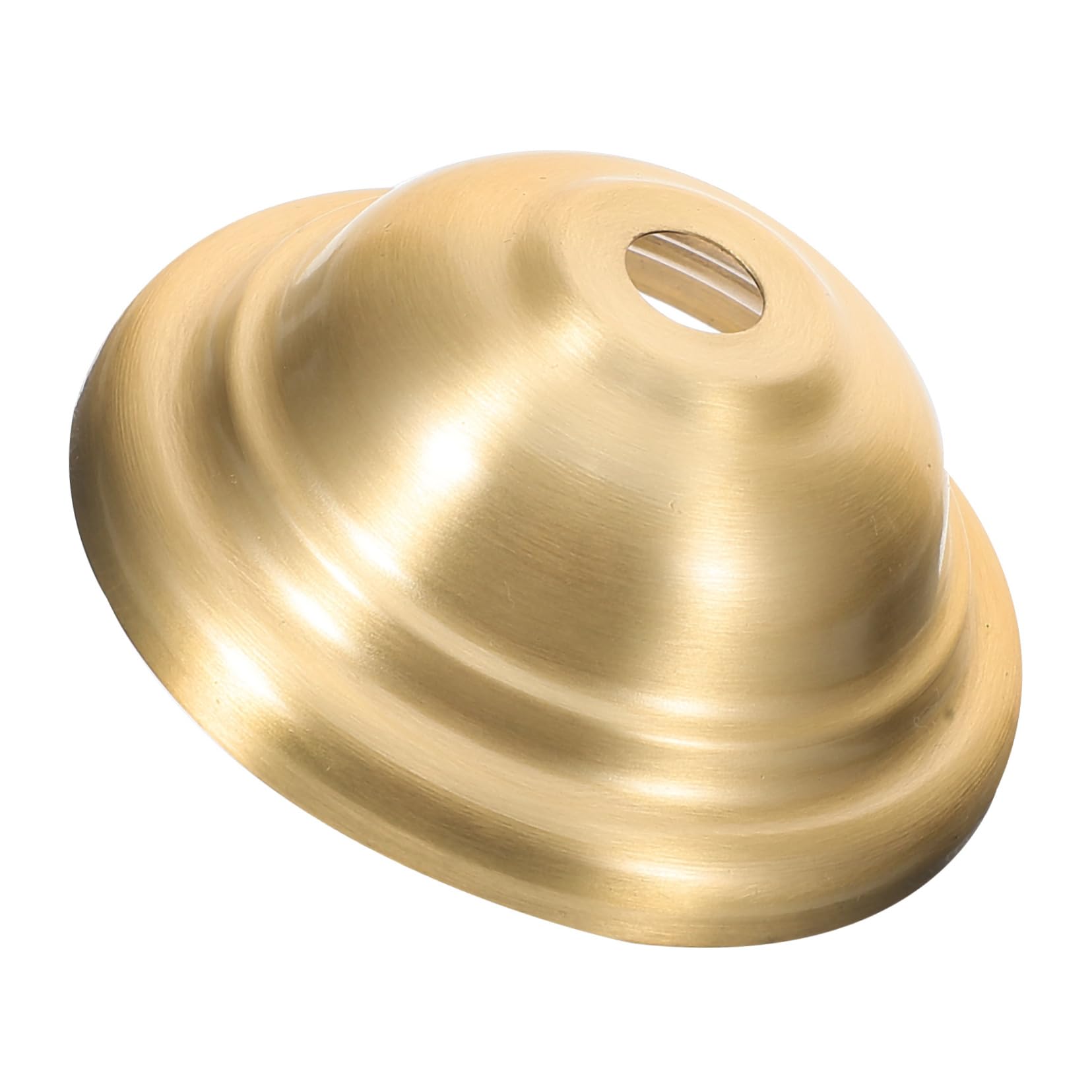 DOITOOL Brass Lamp Finial Replacement for Hanging Pendant Lamps Round Cylinder Shape with Vintage Style Sturdy Golden Light Base Fitting for Decoration