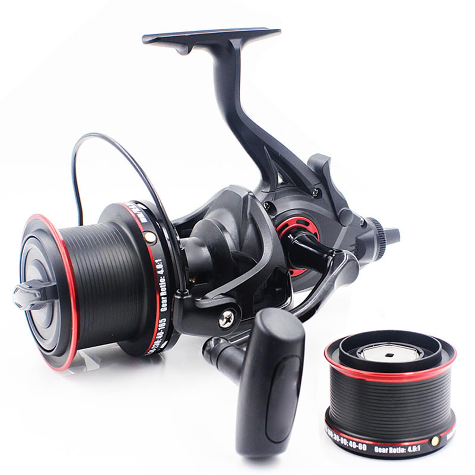 CHICIRIS Mulinello da Baitcasting a Doppia Bobina 9000 + 8000, Mulinello da Pesca a Lancio Lungo con Bobina in Metallo Frizione Anteriore Posteriore per la Pesca Alla Carpa