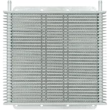 400130 Stacked Plate 30-Row Transmission Cooler, 11 x 10 x 3/4" with 3/8 inch Barbed Fittings