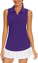 Ivicoer Womens Golf Shirt Polo Short Sleeve,Sleeveless,Long Sleeve Tennis Collared Top Athletic Clothes for Ladies