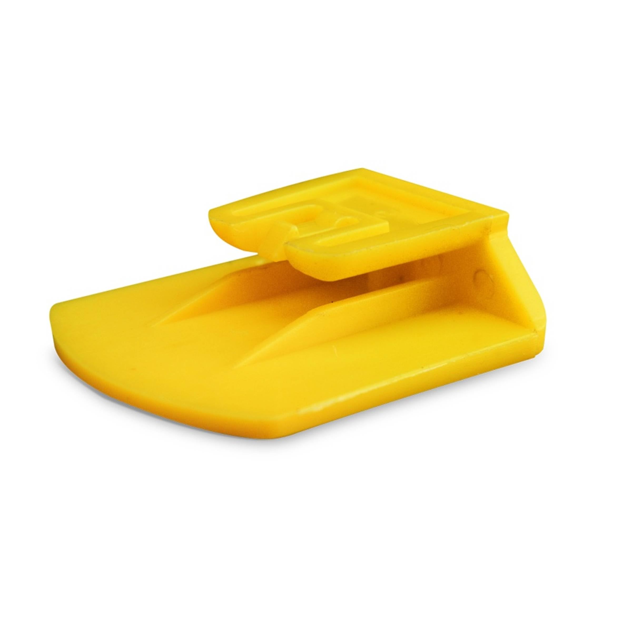 Set 5 Pezzi Supporto Telepedaggio Auto Compatibile con Dispositivo Telepass® e MooneyGo® – Clip Universale da Parabrezza o Cruscotto, Fissaggio Rimovibile e Antiscivolo - 6 Colori Disponibili (Giallo)
