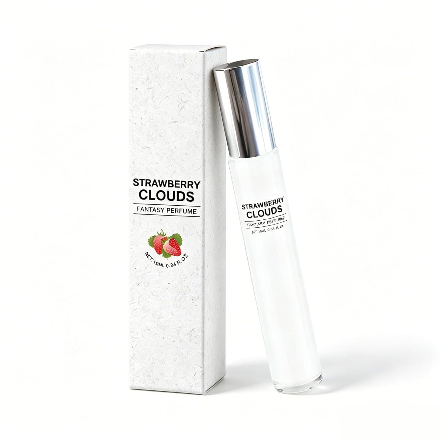 Strawberry Candy Perfume Rollerball, Vanilla Fruit Scent, Long-Lasting Fragrance, Easy to Use for All Occasions(3pcs)