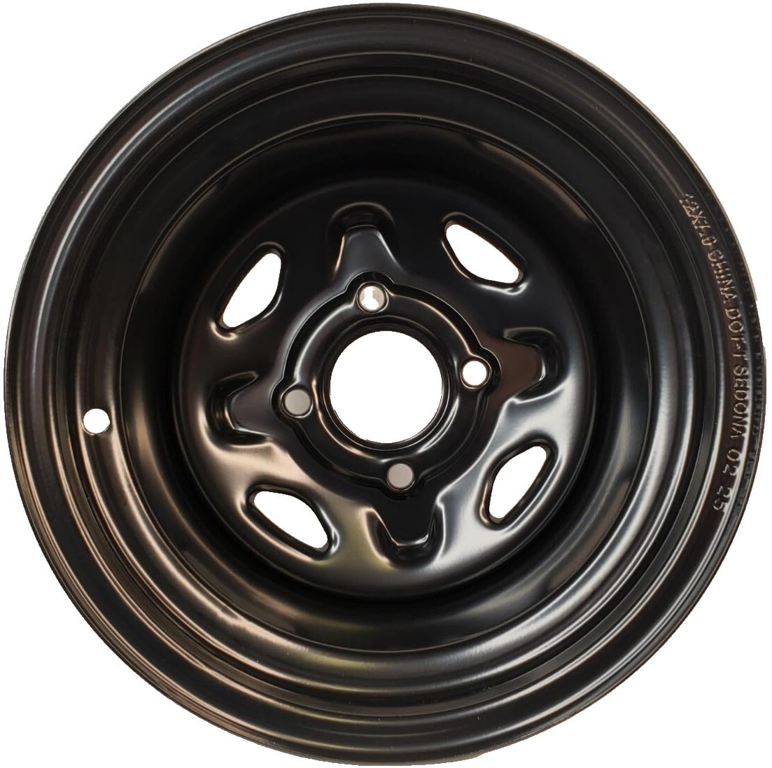 Sedona Steel 12X7 4/110 2+5 BLK Rear