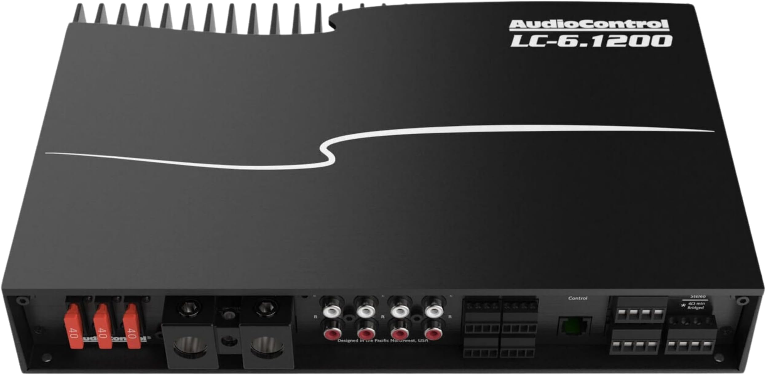 AudioControl LC-6.1200 6/5/4/3/2 Multi-Channel 1200 Watt RMS High-Power Car Audio Amplifier w/AccuBASS