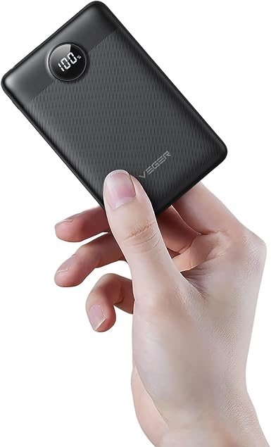 VEGER Power Bank 10000mAh Carregamento Rápido 22.5W