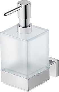 Duravit 0099541000 Seifenspender Karree für Wandmontage, Glas matt, Chrom 10,3 cm