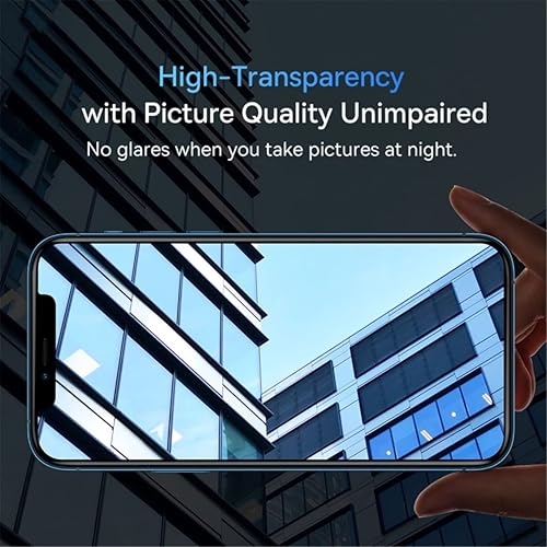 Miniatura 5 de HANKN Paquete de 3 protectores de lente de cámara de vidrio templado para iPhone 14 (6.1 pulgadas) y iPhone 14 Plus (6.7 pulgadas), resistente a los