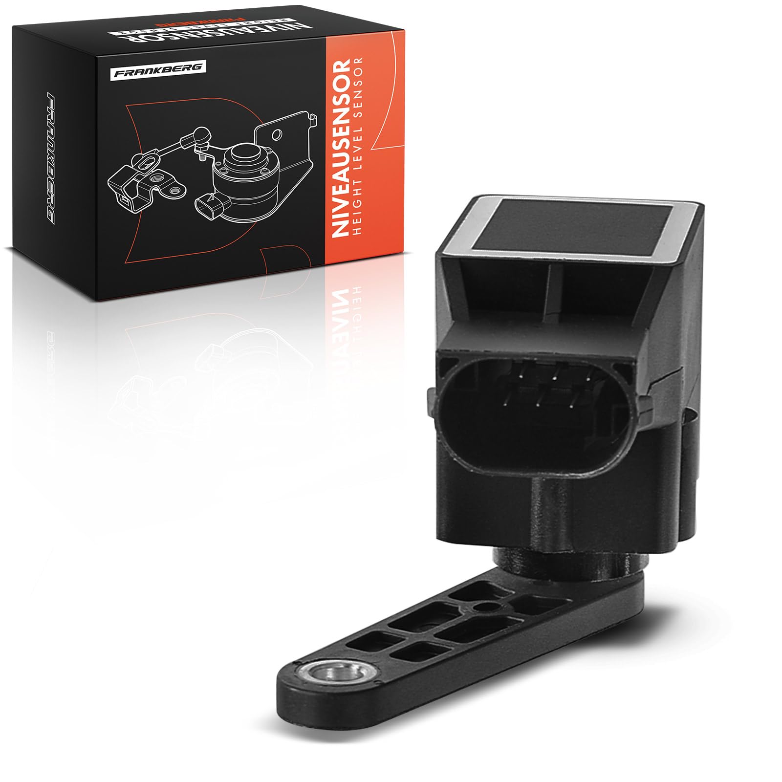 Frankberg Sensor de nivel Sensor de altura Compatible con X5 E53 3.0d 3.0i 4.4i 4.8is 4.6is 2000-2006 Replace# 37146755045,37146754921
