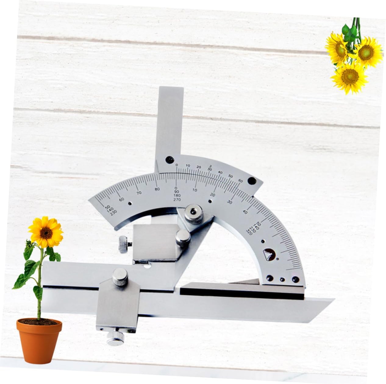 Veemoon 320degree Multi-function Protractor Angle Measuring Tool Goniometer Woodworking Measuring Instrument Precision
