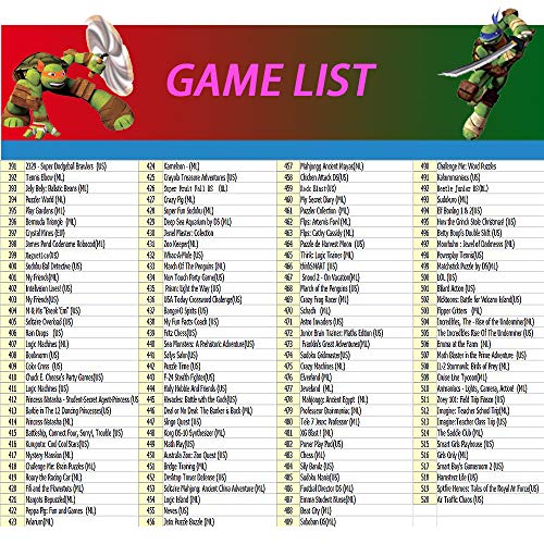 image for Arlea 520-in-1 Ds Game Card Super Package, Game Packaging Card Box, fo