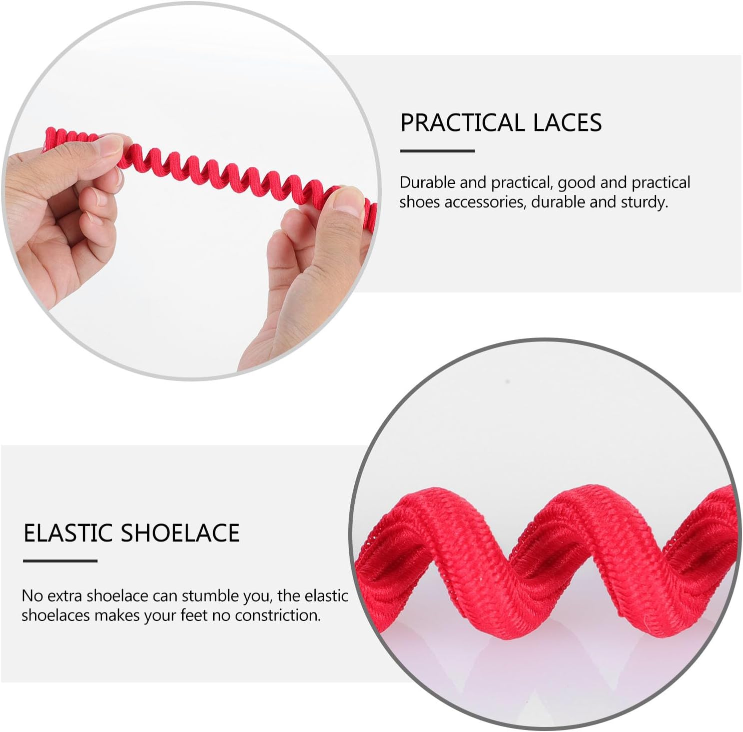 11 Pairs Elastic No Tie Shoelaces, Convenient All-match Shoelace Straps for Casual Sneakers, Stretch Shoe Laces Set for Adults