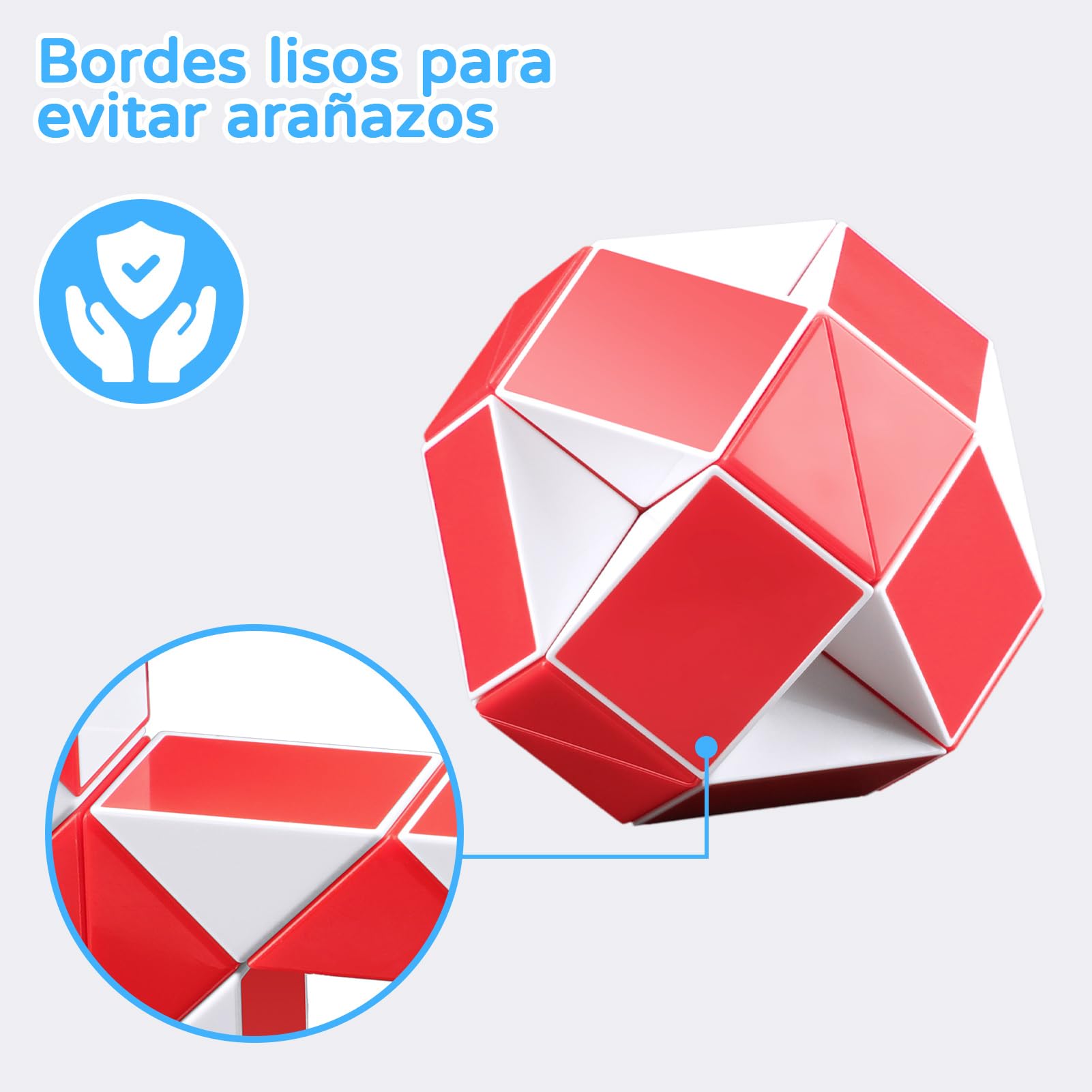 Cubo Mágico Serpiente, 2 Paquetes 24 Piezas Serpiente Rompecabezas Twist Regalos para Fiestas, Juguetes Creativos Educativos Serpiente Fidget para Niños/Adultos