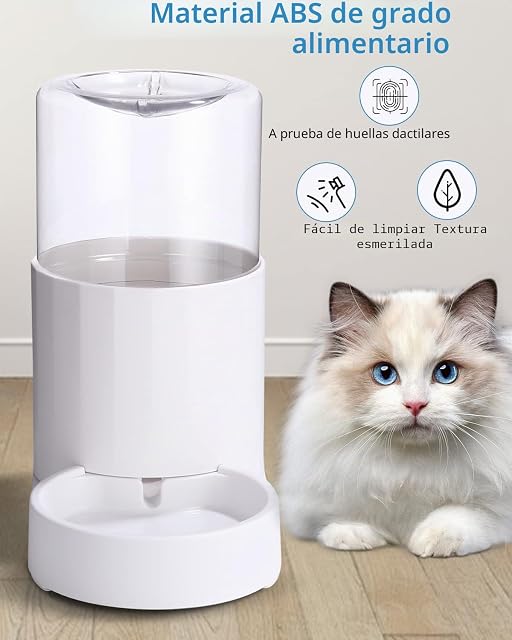 Foto 4 de 7 de JOFLVA 2.5L Dispensador Automático De Agua para Mascotas - Bebedero Gatos y Perros Pequeños Y Medianos