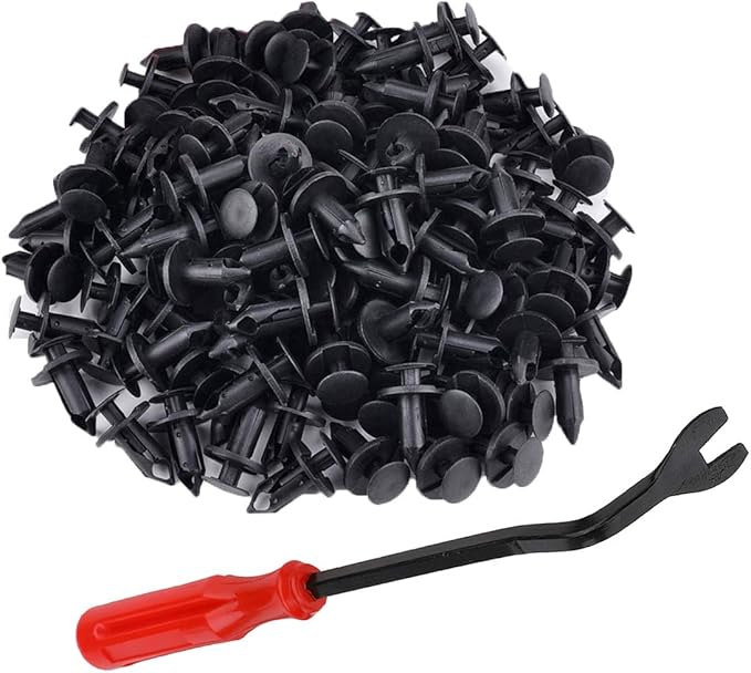 120 PCS Nylon Fender Clips Expansion Push Fastener Rivets for Polaris