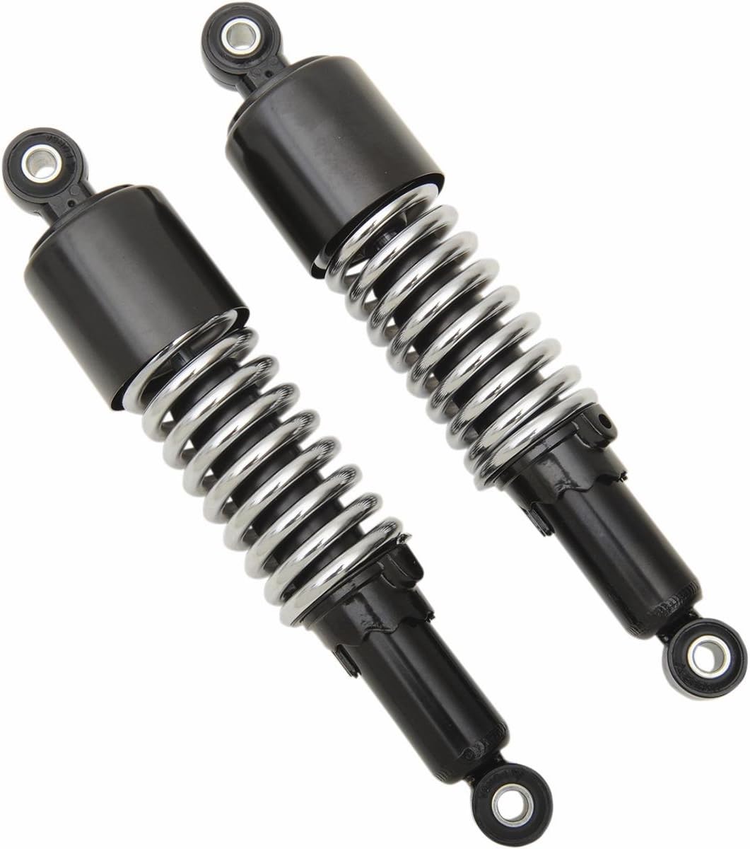 Emgo Custom Eye Lower Mounting Shorty Shocks - w/o Shroud - Black/Chrome 1705701