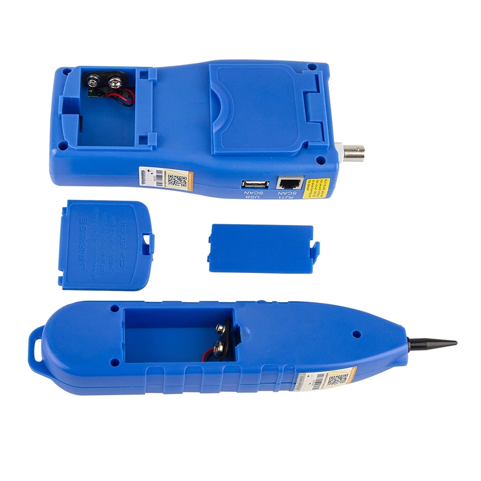Detector de pared, La red LAN Cable de longitud del cable PRUEBA DE CONTINUIDAD DE LA PRUEBA DE ALAMBRE RJ45 RJ11 Ethernet USB BNC Probador de cables(Rot)