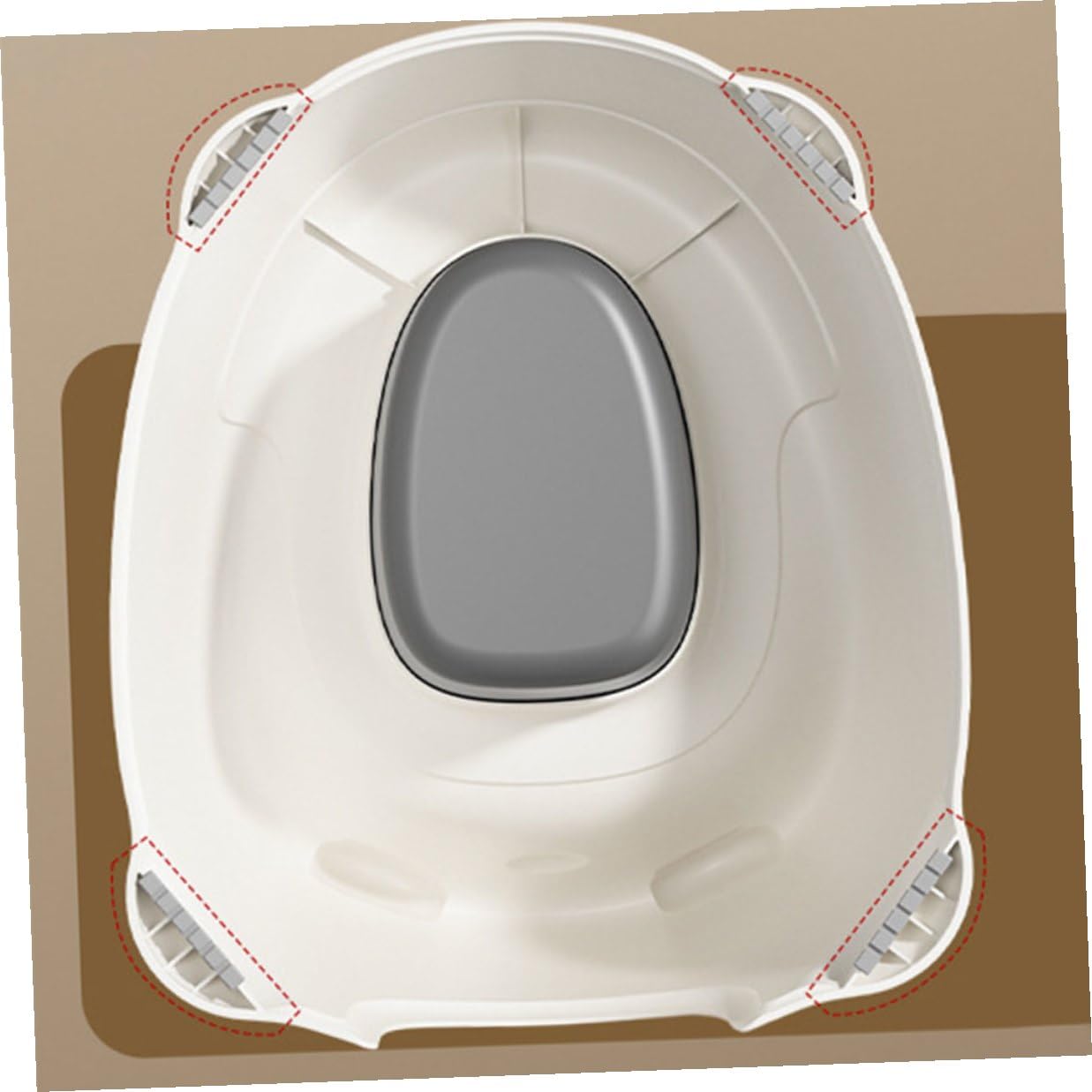 Portable Potty Training Toilet with Non-Slip Base Comfortable Seat for Lightweight Travel Potty for Indoor Outdoor Use Boys