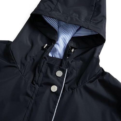 Miniatura 4 de MODFUL Chaquetas ligeras para mujer, chaqueta impermeable para lluvia, rompevientos, gabardinas al aire libre con capucha