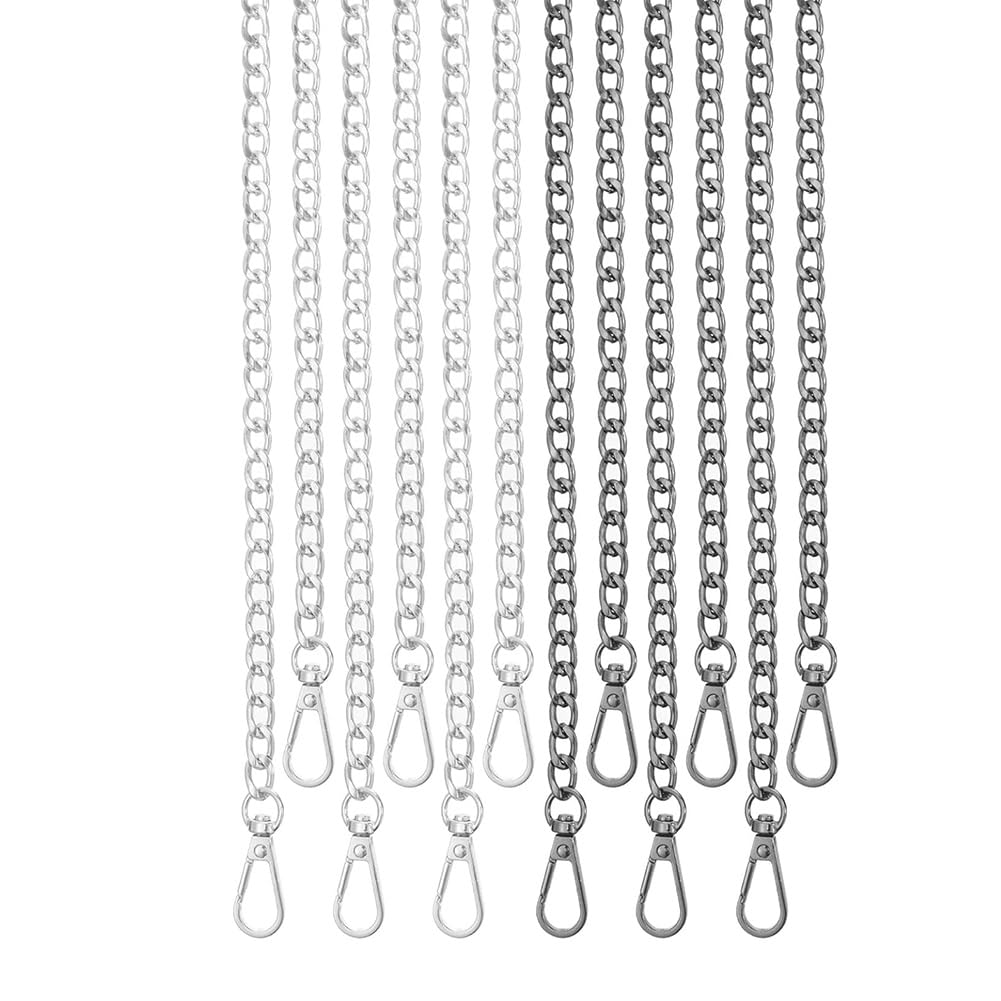 UDSKNV[KSL Gold Purse Chain Replacement 12-Pack, 47" Crossbody Chain Strap for DIY Handbag Shoulder Bag Buckles