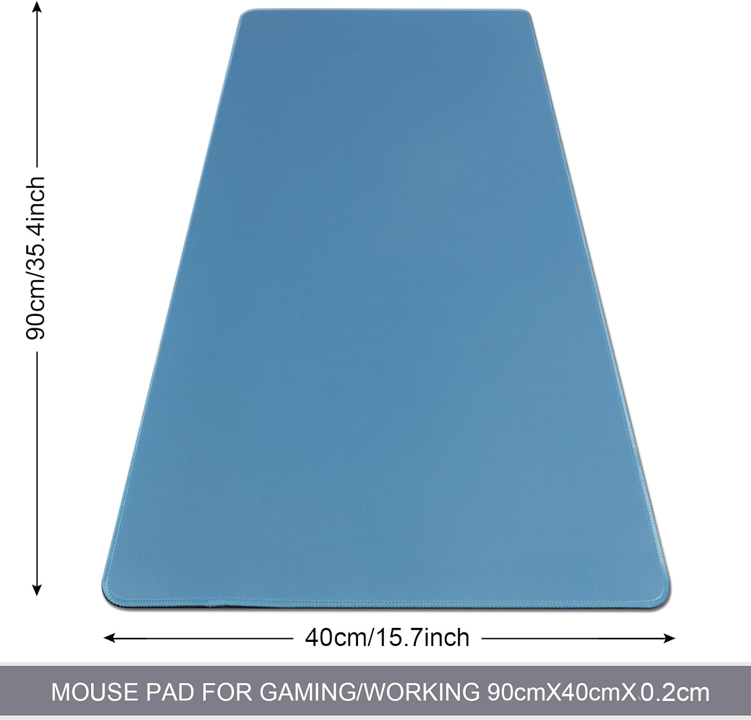 XXL Gaming Mouse Pad 35.4x15.7 Professional Large Mouse Pad & Computer Game Mouse Mat-90x40 Iceblueus - 2