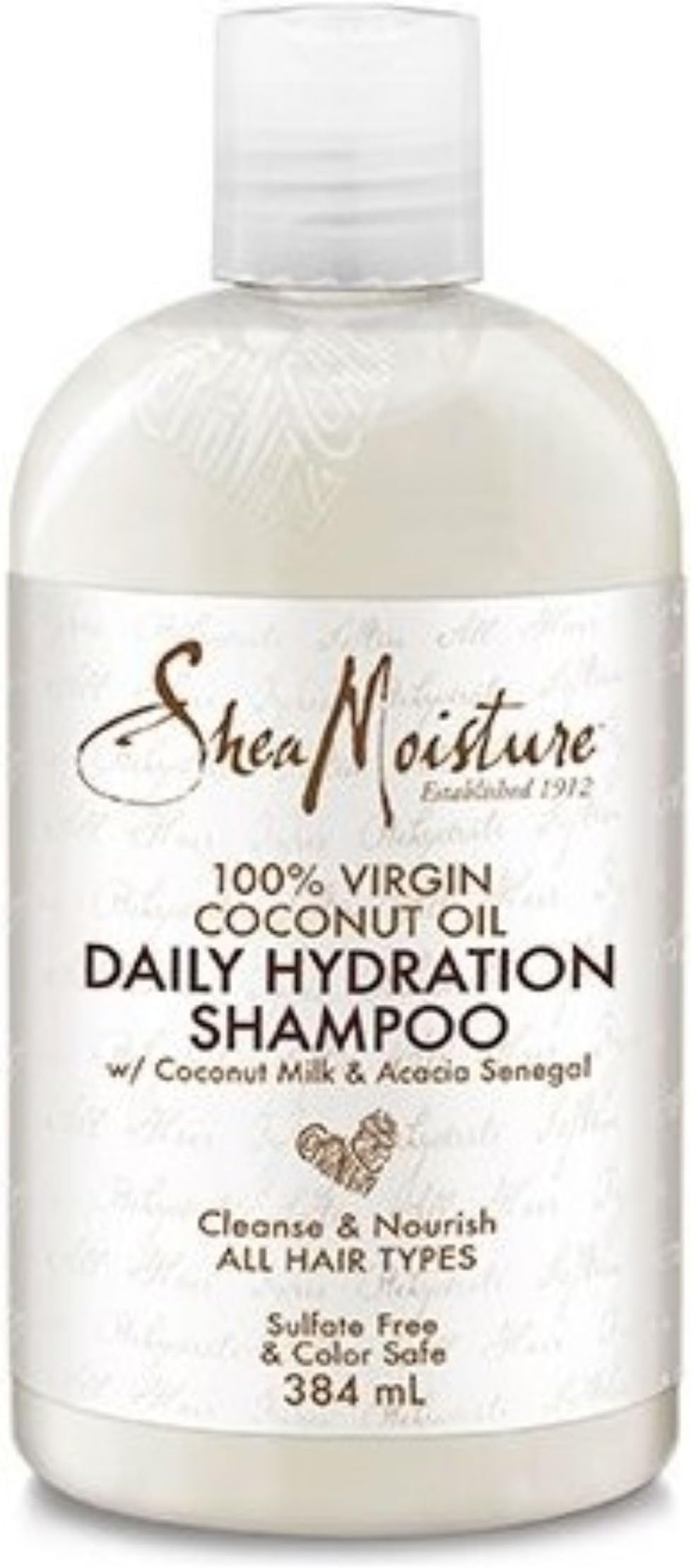 100% Virgin Coconut Oil Daily Hydration Shampoo w/ Coconut Milk & Acacia Senegal, Pack Of 1