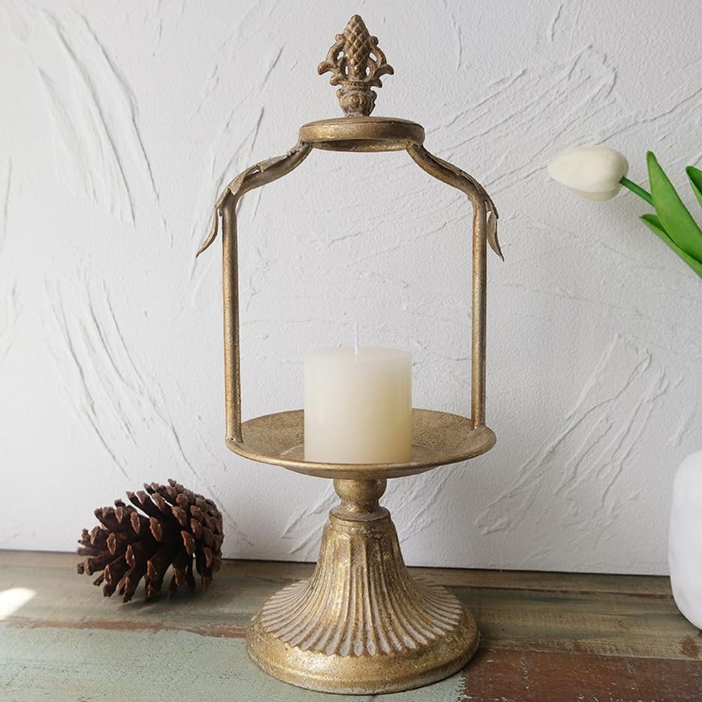 Candlesticks Holders European Retro Old Desktop Candle Holder Tall Iron Decorative Tray Jewelry Holder Candle Holder Candle Holders for Candlesticks