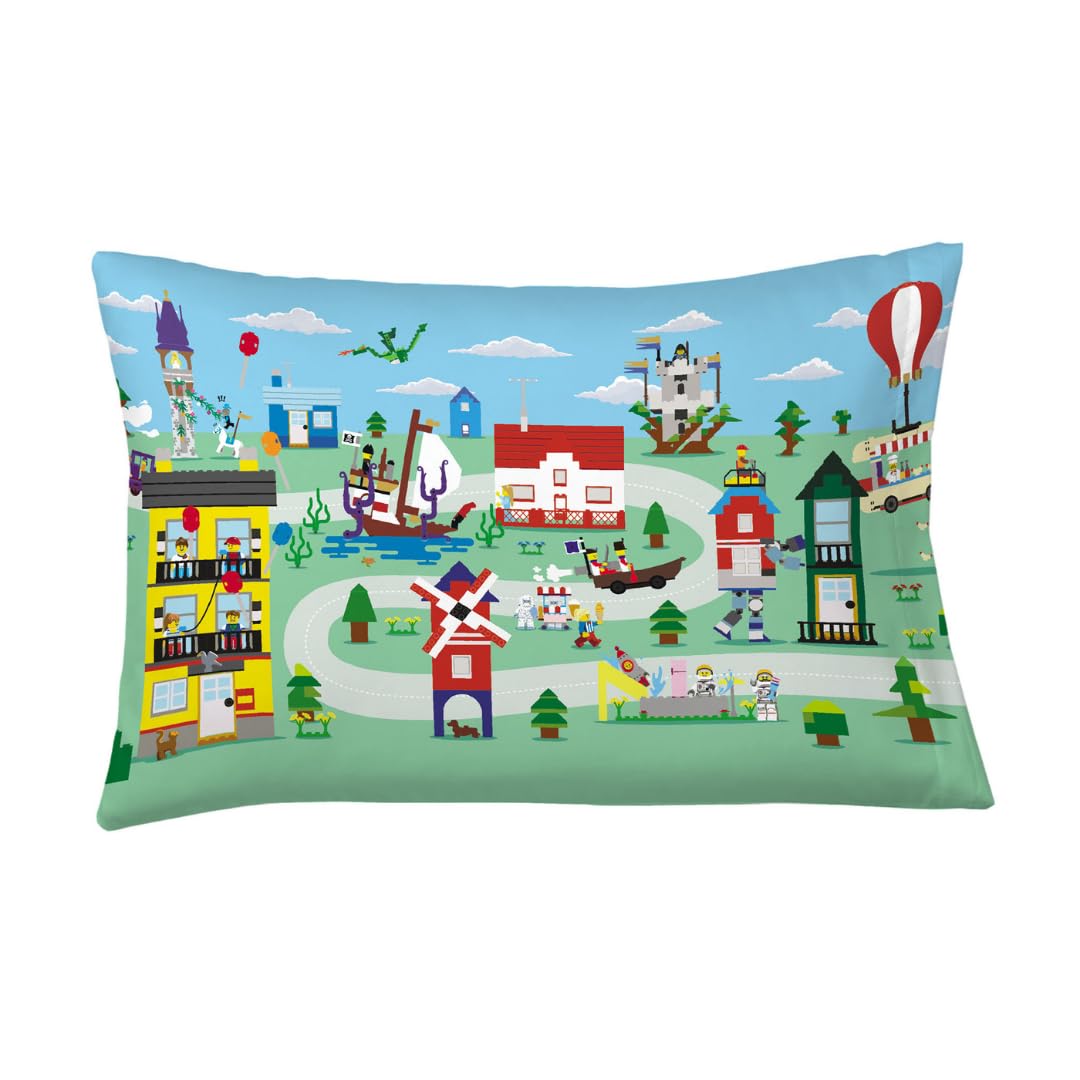 Housse de coussin Lego microfibre pour stopper les irritations de nuit chez l'enfant