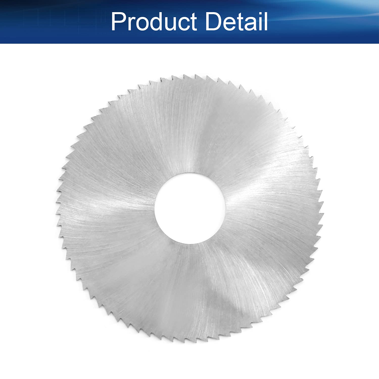 Auniwaig 60mm HSS Circular Saw Blade, 72T High Speed Steel Cutting Disc, 0.6mm Thick Circular Cutting Wheel with 16mm Arbor, for Rotary Tools, Wood Plastic Metal Cutting