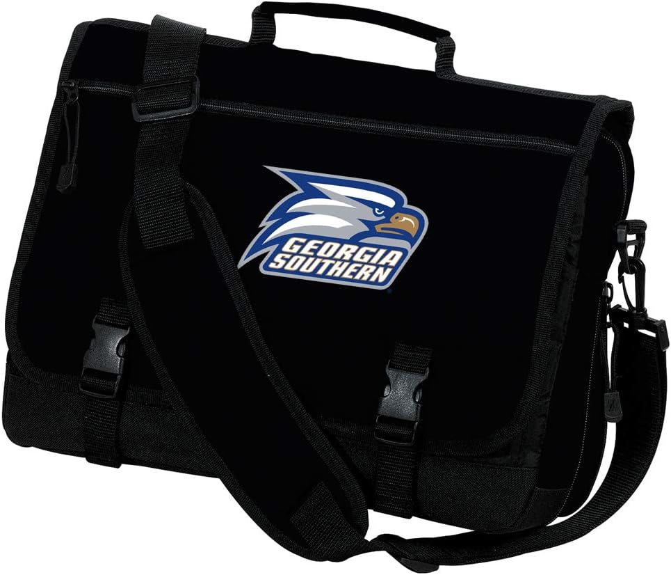 Georgia Southern Laptop Bag GS Eagles Logo Computer Bag or Messenger Bag