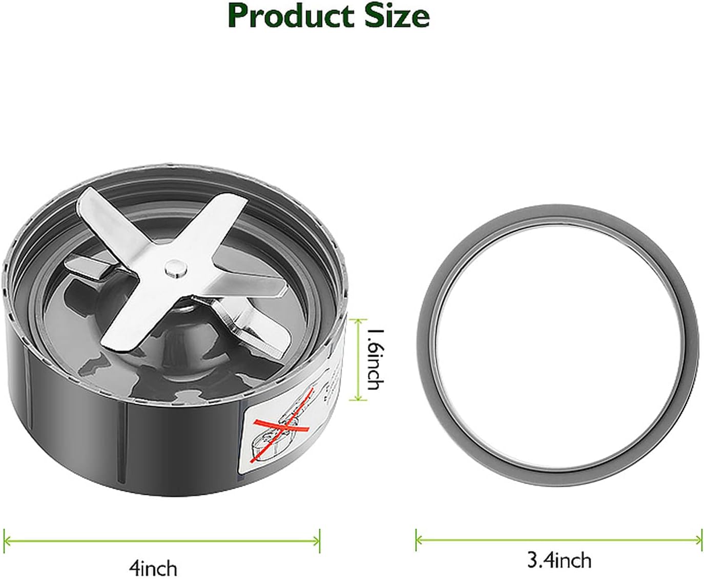 Buy Greensplit Blender Replacement Parts Cross Blade Seal Ring Blade Replacement Fits 600w 900w Nutribullet Blender Extractor Blade Nutribullet Accessories Blade Online In Indonesia B0969s162t