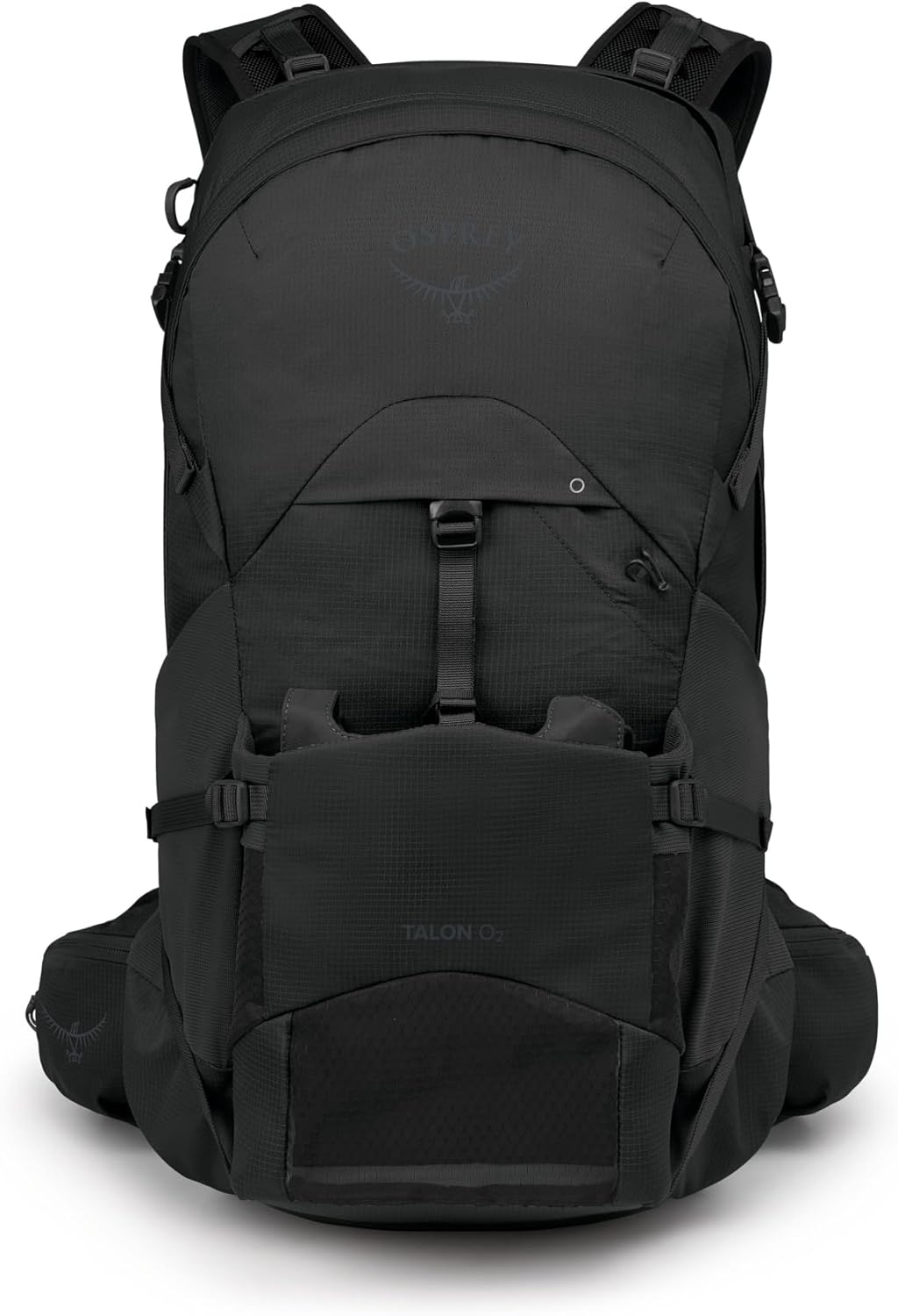 Osprey Talon Oxygen Lightweight Hiking Backpack - Portable, Mobile Oxygen Travel Support, Black/Coal Grey