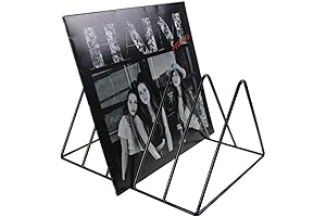 Vinyl Storage Solutions: Premium Metal Rack for 50 Records
