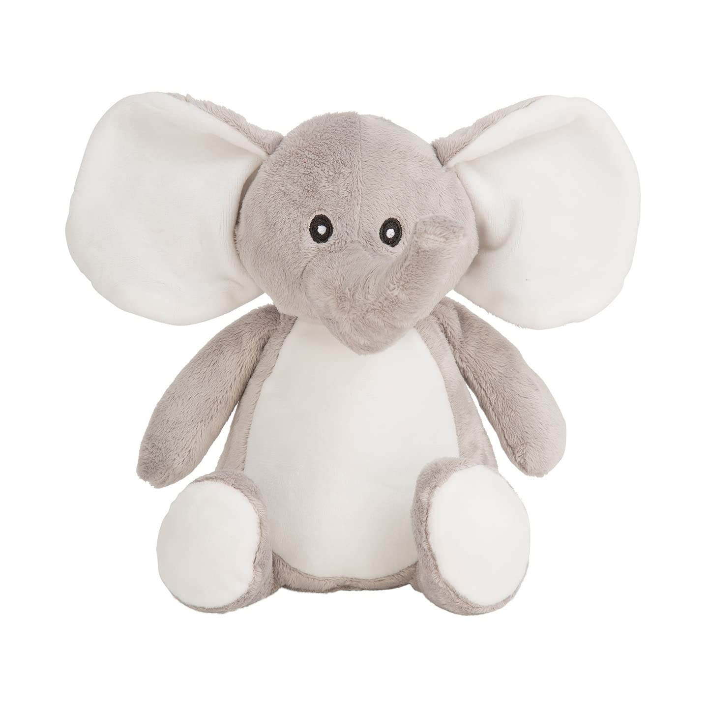 Mumbles Printme Elephant Plush Toy (26cm) (Grey)