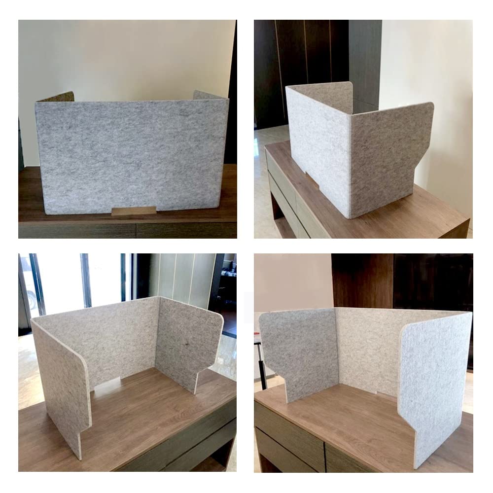 Mamparas para Oficinas，Mampara de oficina， Partición acústica - Reduzca el ruido y las distracciones visuales - Divisor de escritorio con absorción de sonido - Panel de privacidad de escritorio