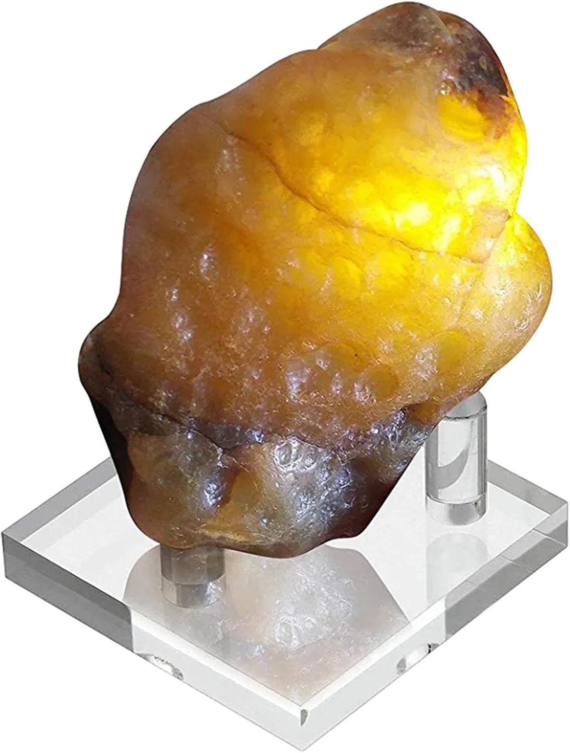 Povanjer Fossil Stand Clear Acrylic Stone Display Holder Crystal