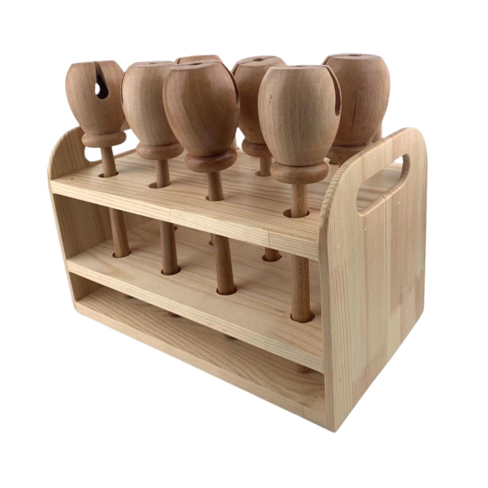 Generic 8X Maracas de Madera pintadas a Mano Instrumento Musical Maracas de Arena para Fiesta KTV