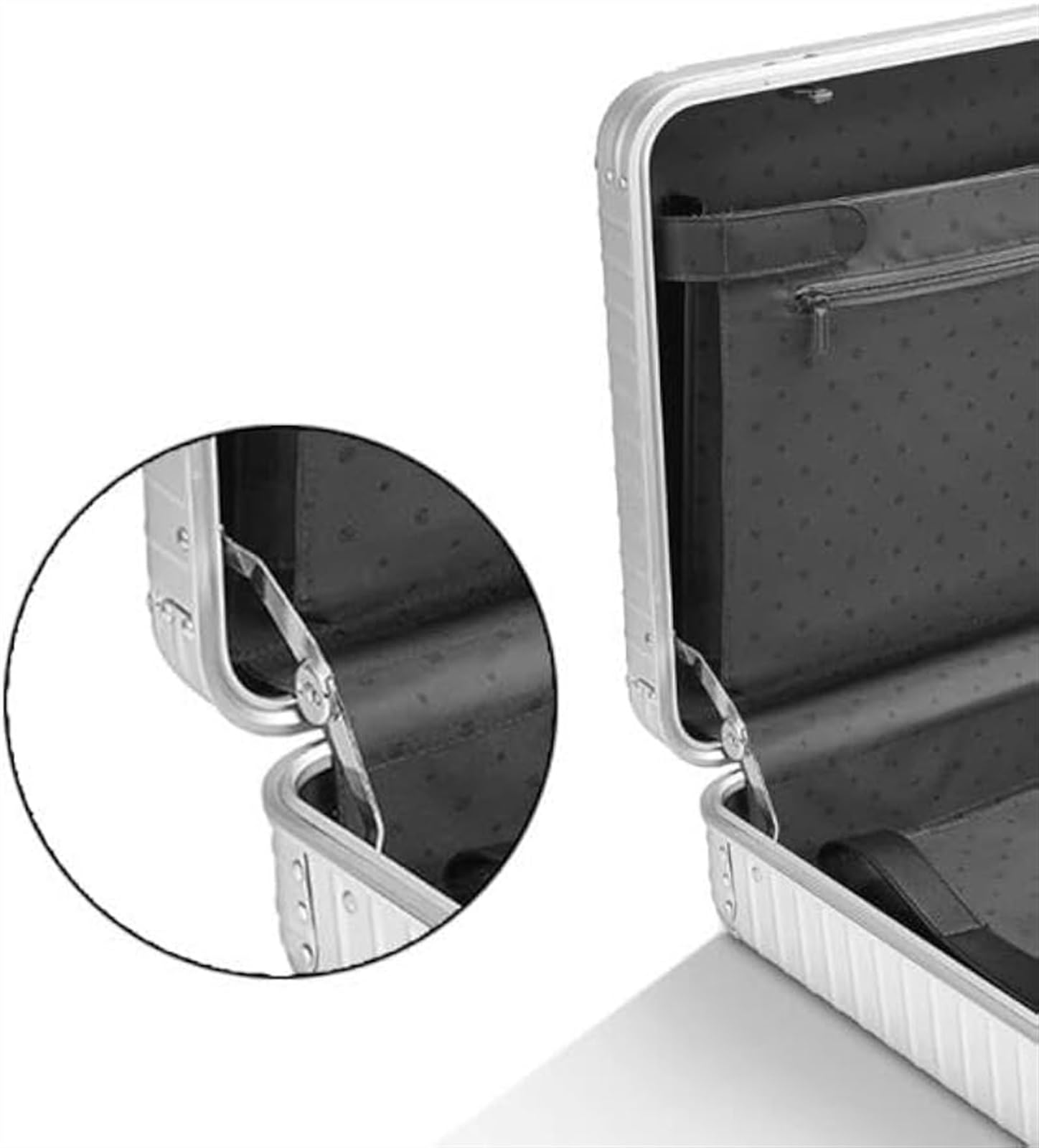 PAREKS Valigetta in alluminio con blocco password, custodia for laptop da lavoro da uomo, kit medico domestico ora cassetta degli attrezzi for strumenti e attrezzature con cinghie
