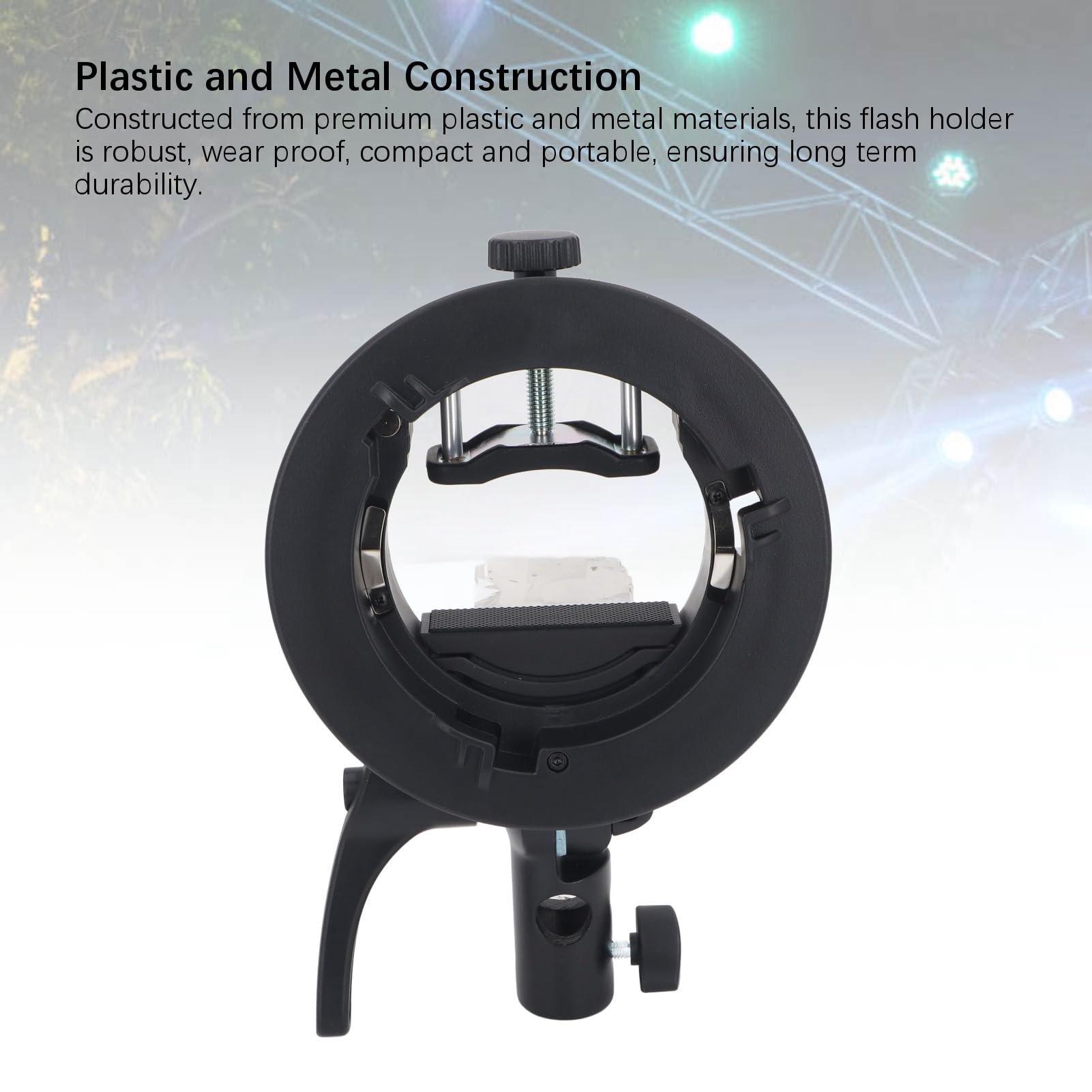 Denash Soporte de Flash para Soporte - Luz de Cabeza Redonda en Metal de Plástico Duradero para Cámaras V860II V1