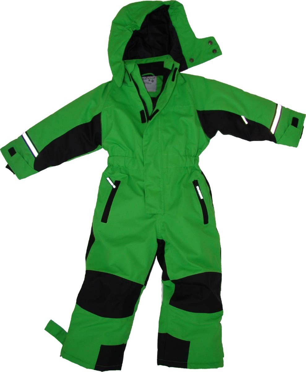 MAYLYNN Kinder Schneeanzug Skianzug Softshell grün