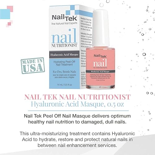 Miniatura 3 de Nail Tek Nail Nutritionist - Máscara de uñas despegable, color rosa, 0.5 onzas