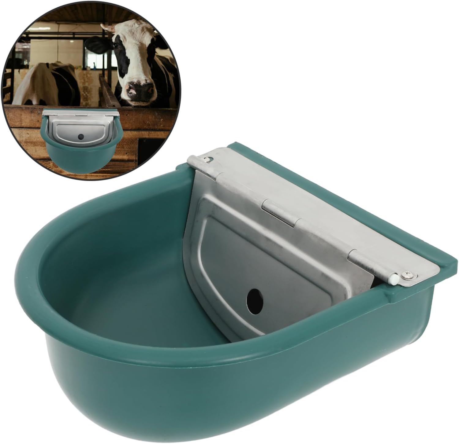 ibasenice 1pc Cattle Drinking Trough Automatic Livestock Waterer Water Bowl Sheep Water Feeder Easy Maintenance