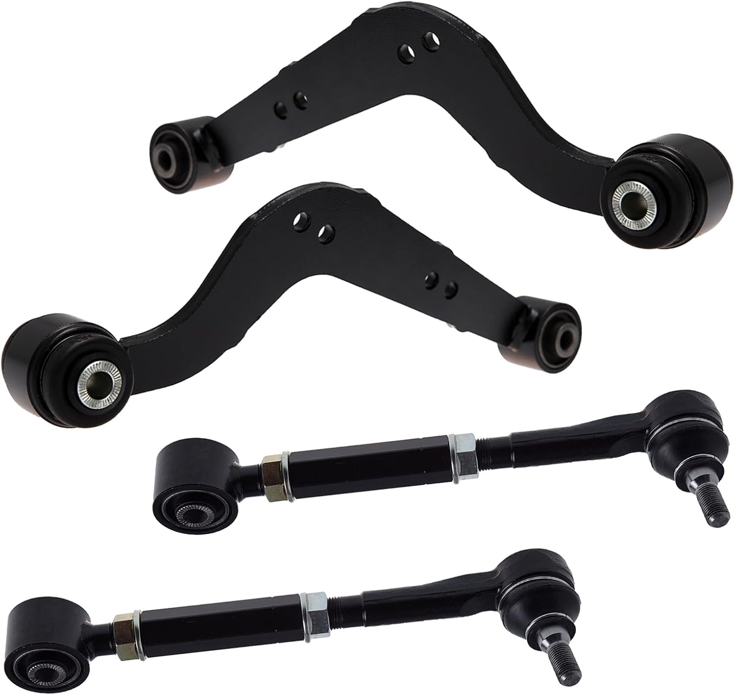 TUCAREST 4Pcs Suspension Kit (K621848 K641739 K641740) Rear Control Arm Fit For 2006-2011 To-yota RAV4, 15-17 Le-xus NX200t, 15-21 NX300 NX300h [Lateral Link # 4879042020 4877042040 487100R010]