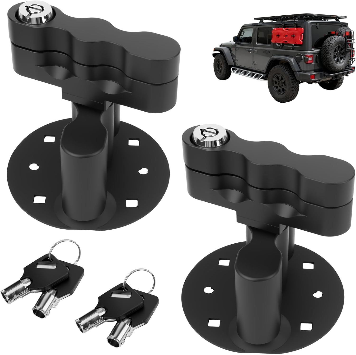 2 Pack RX-LOX-PM Pack Mount Lock with Keys - Upgraded, Sturdy & Durable, Compatible with Rotopax Gasoline Pack, Water Pack, Fuelpax Standard Pack, Rotopax Mount